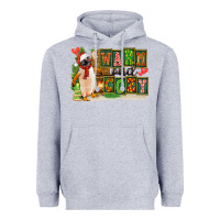 Heather Grey Warm And Cozy Penguin Heavyweight Hoodie - FaDigitalArtStudio