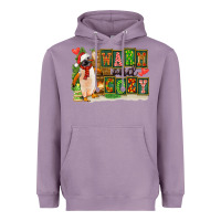 Lavender Warm And Cozy Penguin Heavyweight Hoodie - FaDigitalArtStudio