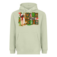 Matcha Warm And Cozy Penguin Heavyweight Hoodie - FaDigitalArtStudio
