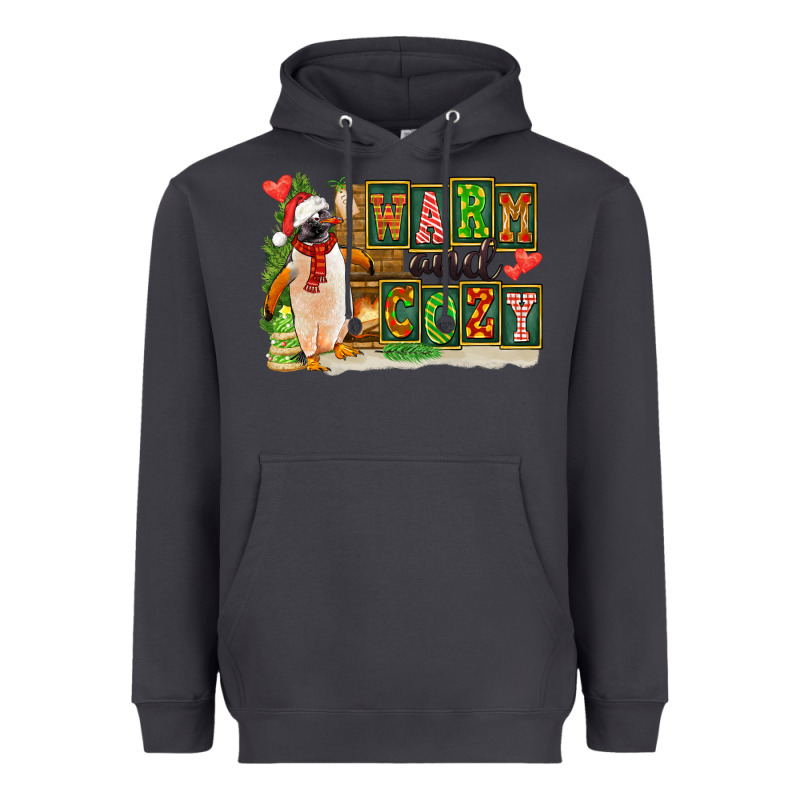 Warm And Cozy Penguin Heavyweight Hoodie by FaDigitalArtStudio | Teevron