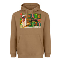 Toasted Coconut Warm And Cozy Penguin Heavyweight Hoodie - FaDigitalArtStudio