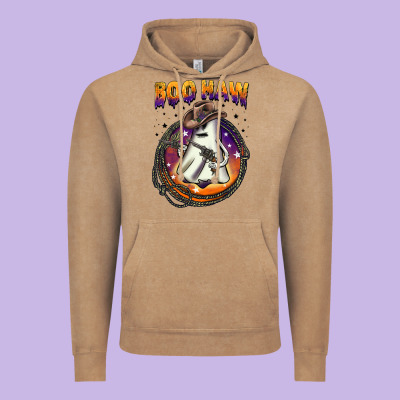 Boo Haw Vintage Hoodie Designed By Barkaloodesign