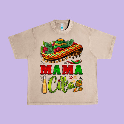 Mama Cita Sombrero Urban Heavy Tee Designed By Barkaloodesign