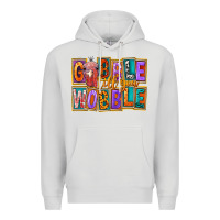 Dove Grey Gobble Till You Wobble Premium Hoodie - FaDigitalArtStudio