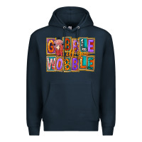 Navy Gobble Till You Wobble Premium Hoodie - FaDigitalArtStudio