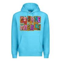 Ocean Blue Gobble Till You Wobble Premium Hoodie - FaDigitalArtStudio