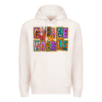 Pale Pink Gobble Till You Wobble Premium Hoodie - FaDigitalArtStudio