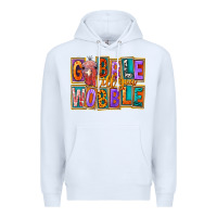 White Gobble Till You Wobble Premium Hoodie - FaDigitalArtStudio