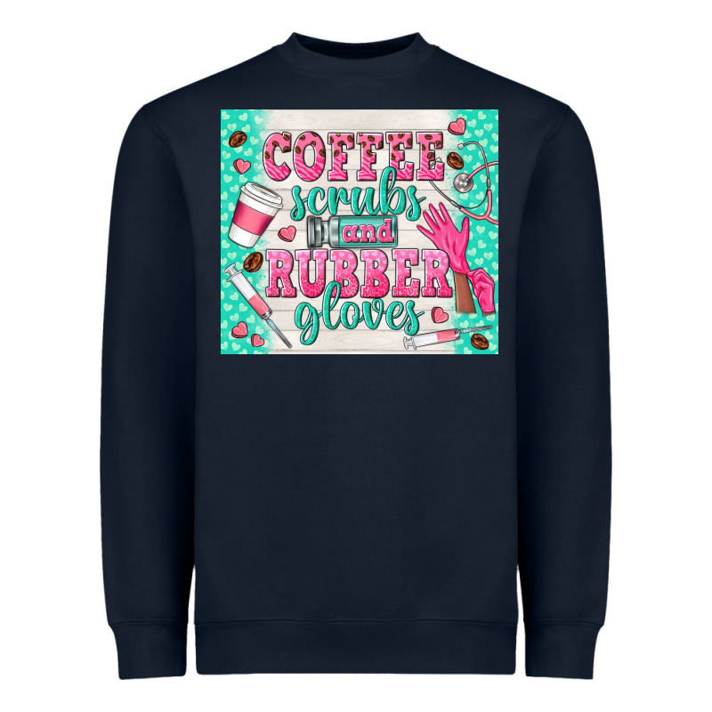 Coffee Scrubs And Rubber Gloves Heavyweight Sweatshirt by TumblerDesignByShophia | Teevron