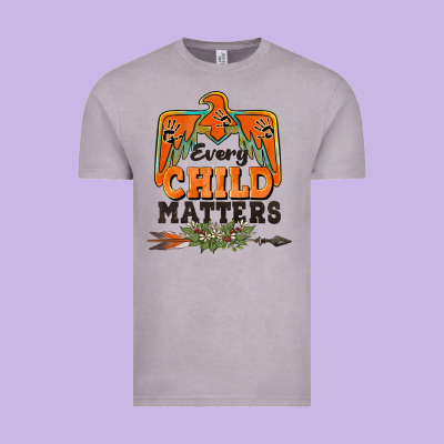 Every Child Matters Thunderbird Vintage Tee Designed By Barkaloodesign