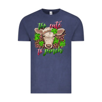 Vintage Denim too cute to pinch charolais calf Vintage Tee - RanaPortraitStore
