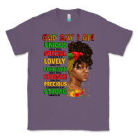 Lavender god say i am juneteenth afro girl Classic Tee - Artiststas