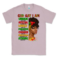Lilac god say i am juneteenth afro girl Classic Tee - Artiststas