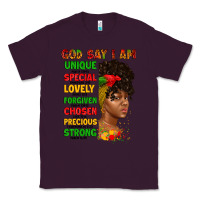 Plum god say i am juneteenth afro girl Classic Tee - Artiststas
