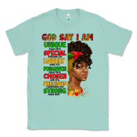 Seafoam god say i am juneteenth afro girl Classic Tee - Artiststas