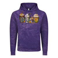 Cloud Purple bull skull western coffee cups Vintage Hoodie - Jasminsmagicworld