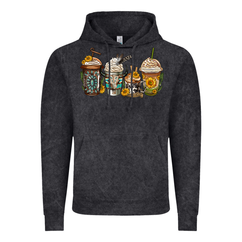 Bull Skull Western Coffee Cups Vintage Hoodie by Jasminsmagicworld | Teevron