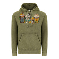 Vintage Olive bull skull western coffee cups Vintage Hoodie - Jasminsmagicworld