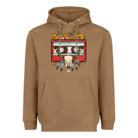 Toasted Coconut bull skull sunflower floral cassette Heavyweight Hoodie - FaDigitalArtStudio