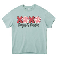 Arona xoxo hugs and kisses Heavy Core Tee - MaliasSmallBusiness