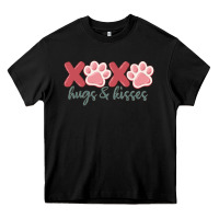 Black xoxo hugs and kisses Heavy Core Tee - MaliasSmallBusiness