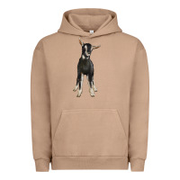 Pigment Burro Hand Drawn Baby Alpine Goat Urban Hoodie - LillyAllenDesigns