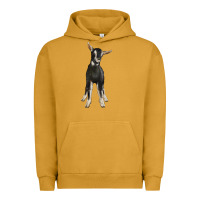 Pigment Peanut Butter Hand Drawn Baby Alpine Goat Urban Hoodie - LillyAllenDesigns
