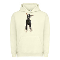 Pigment Pistachio Hand Drawn Baby Alpine Goat Urban Hoodie - LillyAllenDesigns