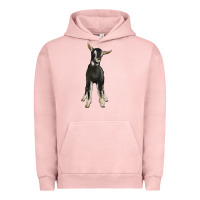 Pigment Salmon Hand Drawn Baby Alpine Goat Urban Hoodie - LillyAllenDesigns
