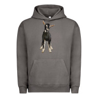 Pigment Tornado Hand Drawn Baby Alpine Goat Urban Hoodie - LillyAllenDesigns