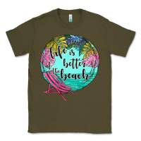 Army Green life is better at the beach Classic Tee - JahusDesignShop