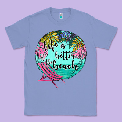 Life Is Better At The Beach Classic Tee Designed By Jahusdesignshop
