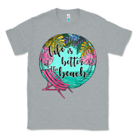 Heather Grey life is better at the beach Classic Tee - JahusDesignShop