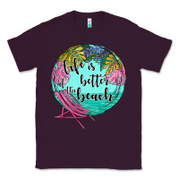 Plum life is better at the beach Classic Tee - JahusDesignShop