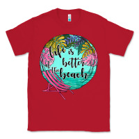 Red life is better at the beach Classic Tee - JahusDesignShop