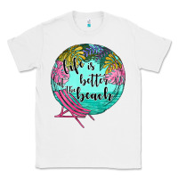 White life is better at the beach Classic Tee - JahusDesignShop
