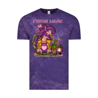 Cloud Purple fresh lilac gnome Vintage Tee - BarkalooDesign