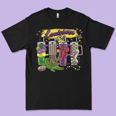 Obsessive Cup Disorder Mardi Gras Premium Tee Designed By Maliassmallbusiness