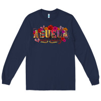 Navy Abuela Our Lady Long Sleeve Tee - texasbilliewilder