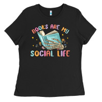 Books Are My Social Life Ladies Tee | Teevron