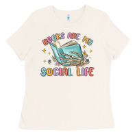 Bone books are my social life Ladies Tee - MaliasSmallBusiness