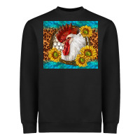 Black western rooster Heavyweight Sweatshirt - TumblerDesignByShophia