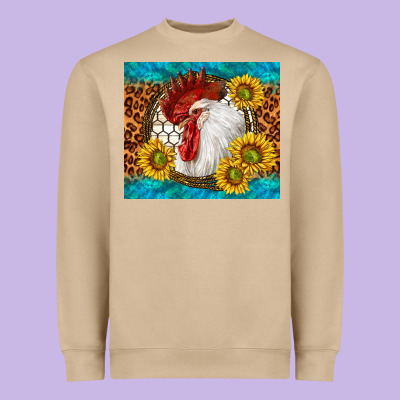 Western Rooster Heavyweight Sweatshirt Designed By Tumblerdesignbyshophia