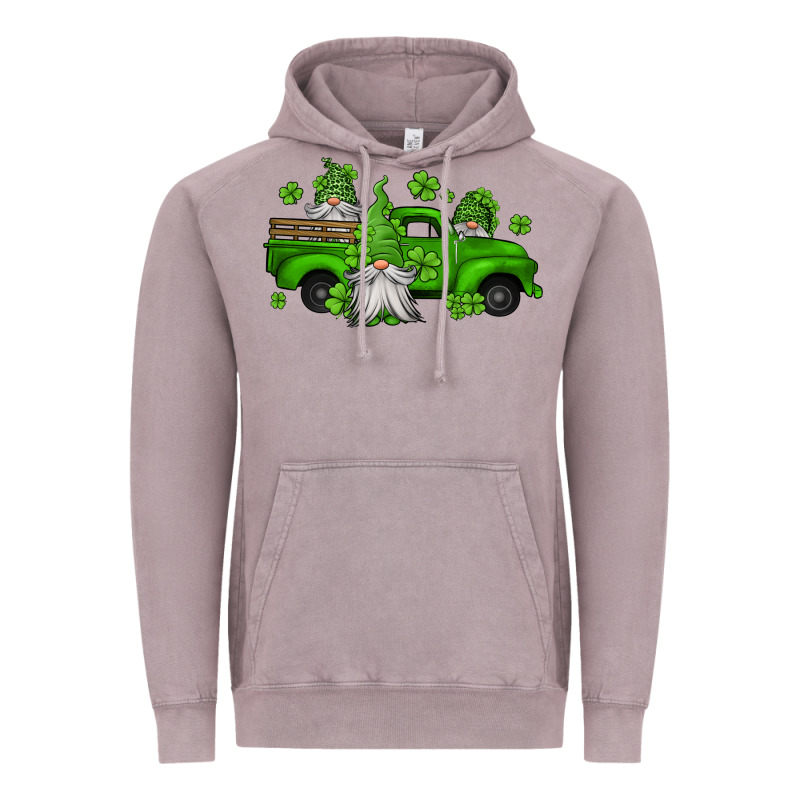 St Patrick's Gnomes Farm Truck Vintage Hoodie by Jasminsmagicworld | Teevron