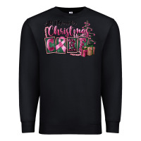 Black all i want for christmas is cure Premium Sweatshirt - FaDigitalArtStudio
