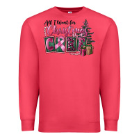 Cardinal all i want for christmas is cure Premium Sweatshirt - FaDigitalArtStudio