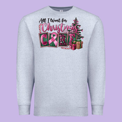All I Want For Christmas Is Cure Premium Sweatshirt Designed By Fadigitalartstudio