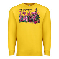 Lemon all i want for christmas is cure Premium Sweatshirt - FaDigitalArtStudio