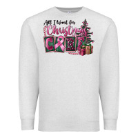 Oatmeal Heather all i want for christmas is cure Premium Sweatshirt - FaDigitalArtStudio