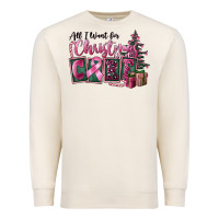 Sandshell all i want for christmas is cure Premium Sweatshirt - FaDigitalArtStudio